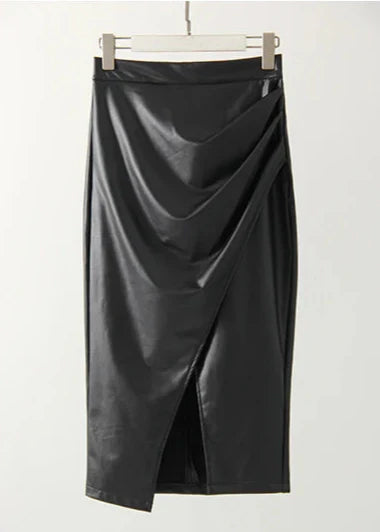 Genuine Leather Mini Skirt