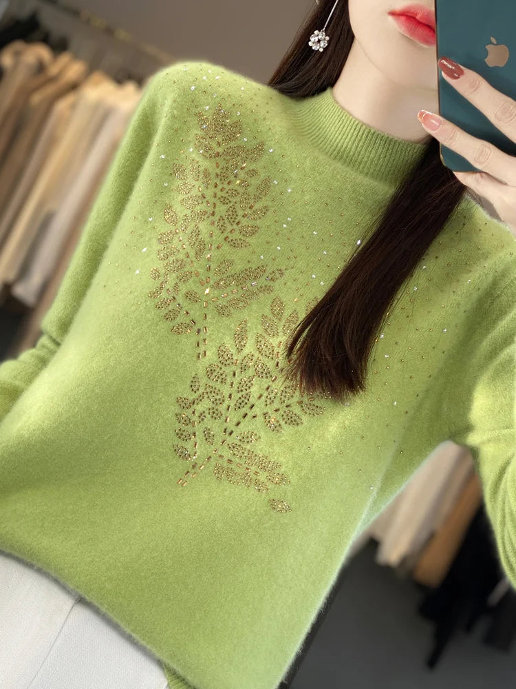 Decorative Knit Sweater