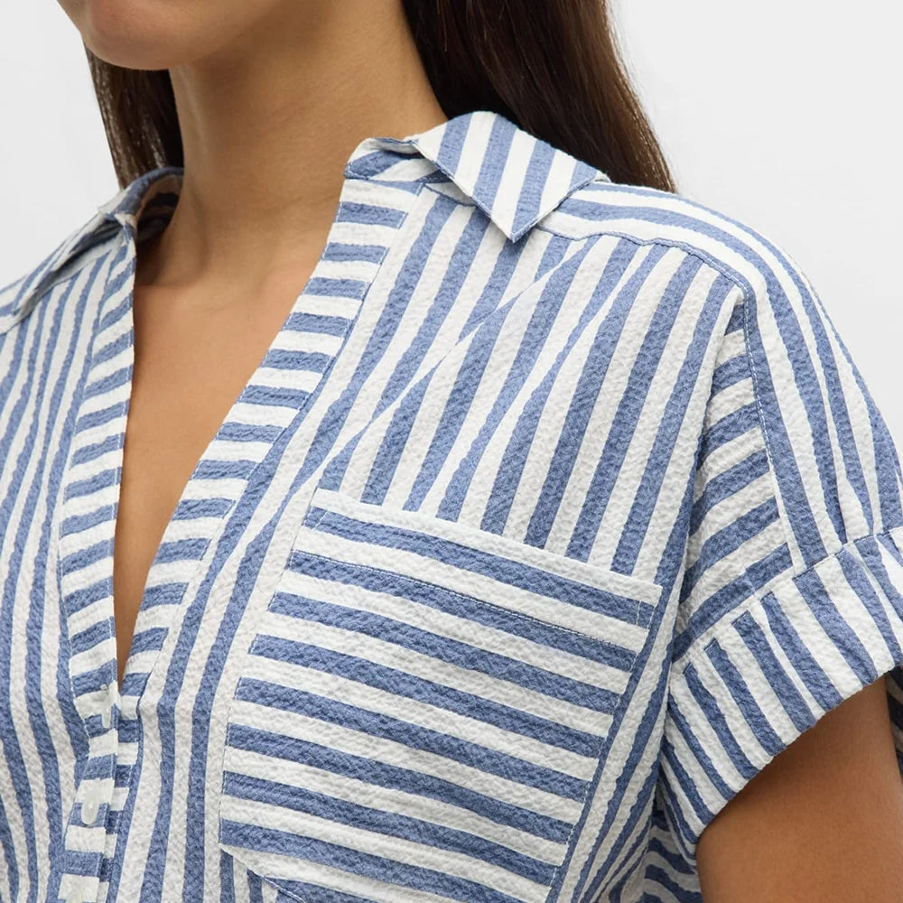 Alba Women's Striped Cotton Lounge Set