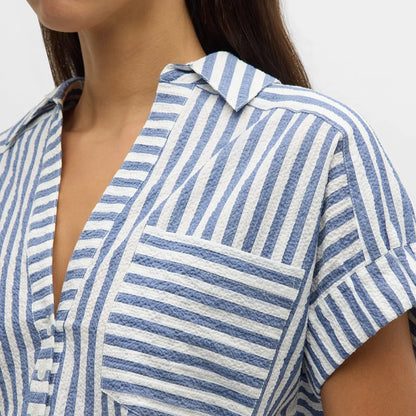 Alba Women's Striped Cotton Lounge Set