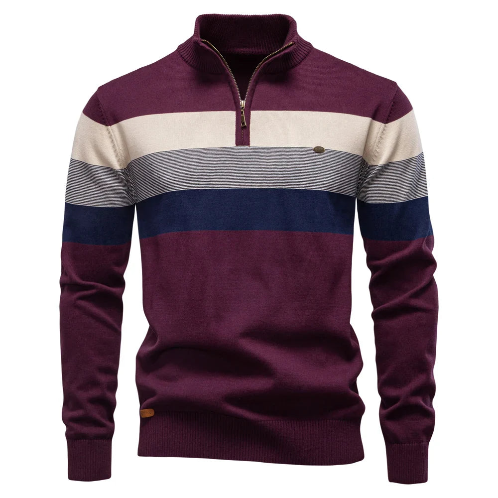 Velstren Men's Quarter Zip Fleece Pullover