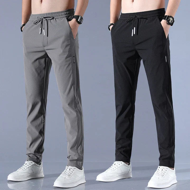 Men's Chino Pants Soft Cotton Beige - VibreMode