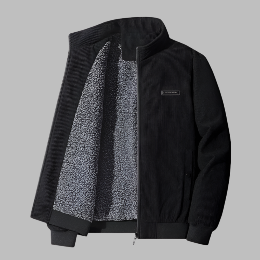 Men's Corduroy Winter Coat - VibreMode