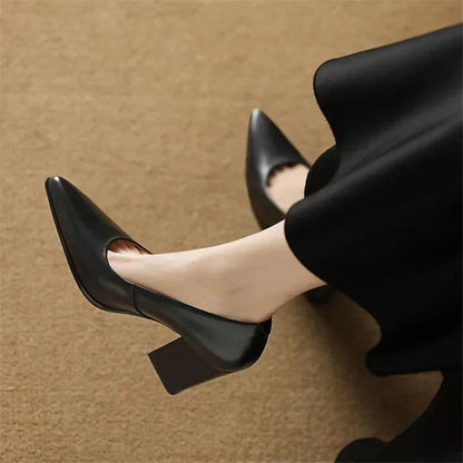 Elegant Women's High Heel Pumps Pointed Toe Office Shoes