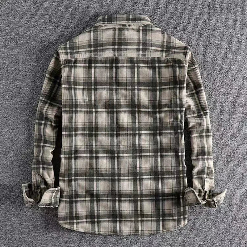 Stylish Men's Summer Check Button Down Shirt