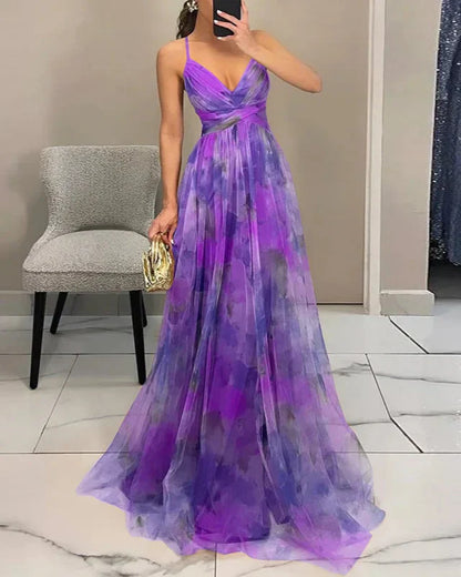 Women's Sleeveless Floral Maxi Dress