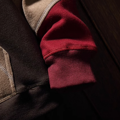 Multicolor Fleece Pullover Hoodie