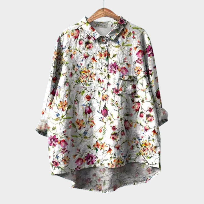 Casual Floral Short Sleeve Shirt