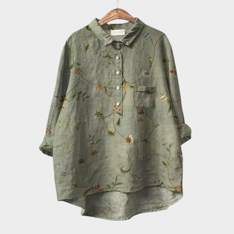 Casual Floral Short Sleeve Shirt