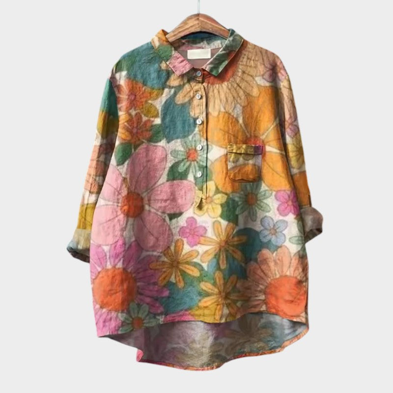 Casual Floral Short Sleeve Shirt