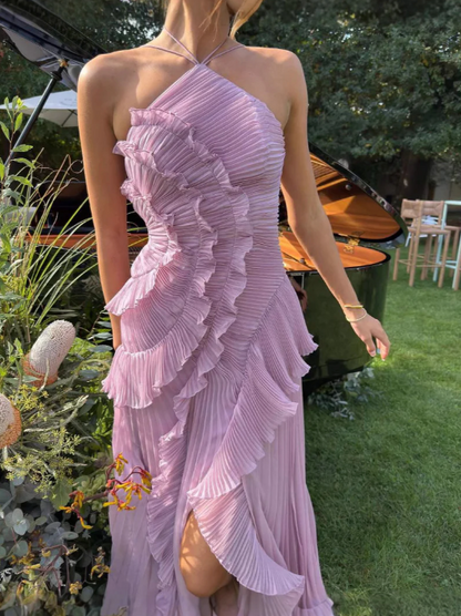 Elegant Women's Halter Dress