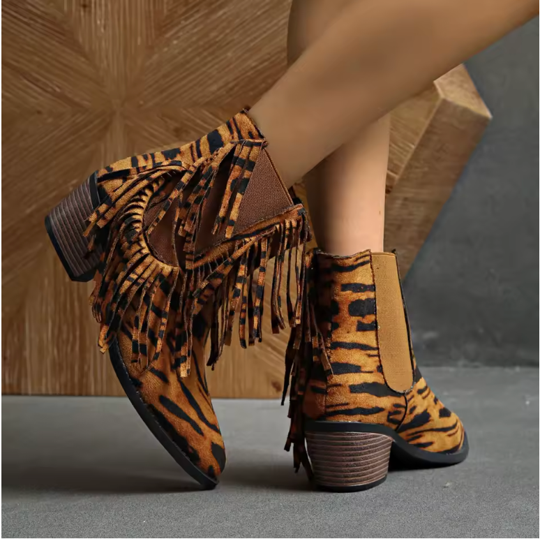 Trendy Cowboy Ankle Boots