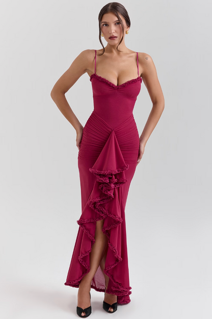 Elegant Ladies Floral Lace Party Dress