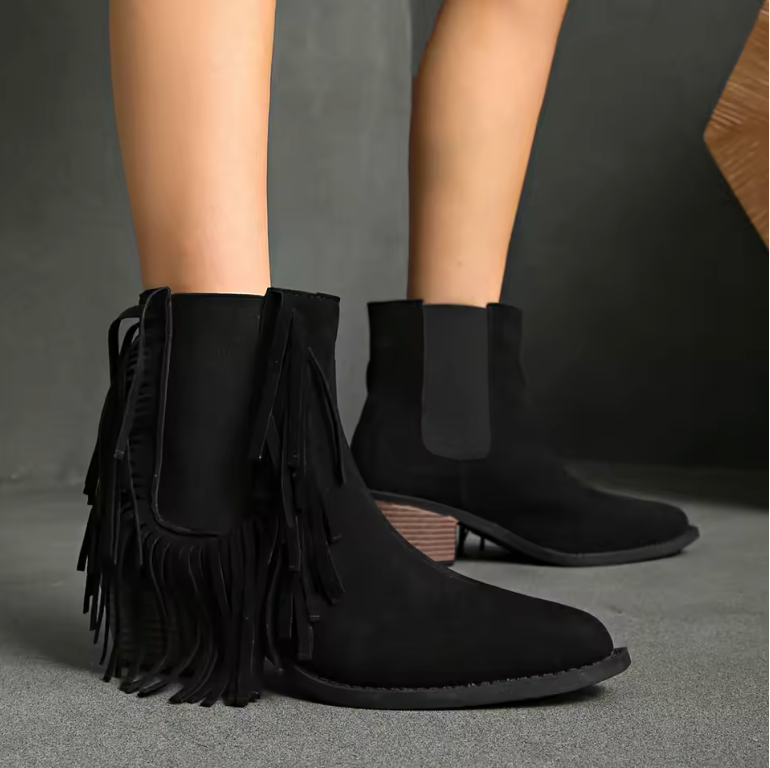Trendy Cowboy Ankle Boots