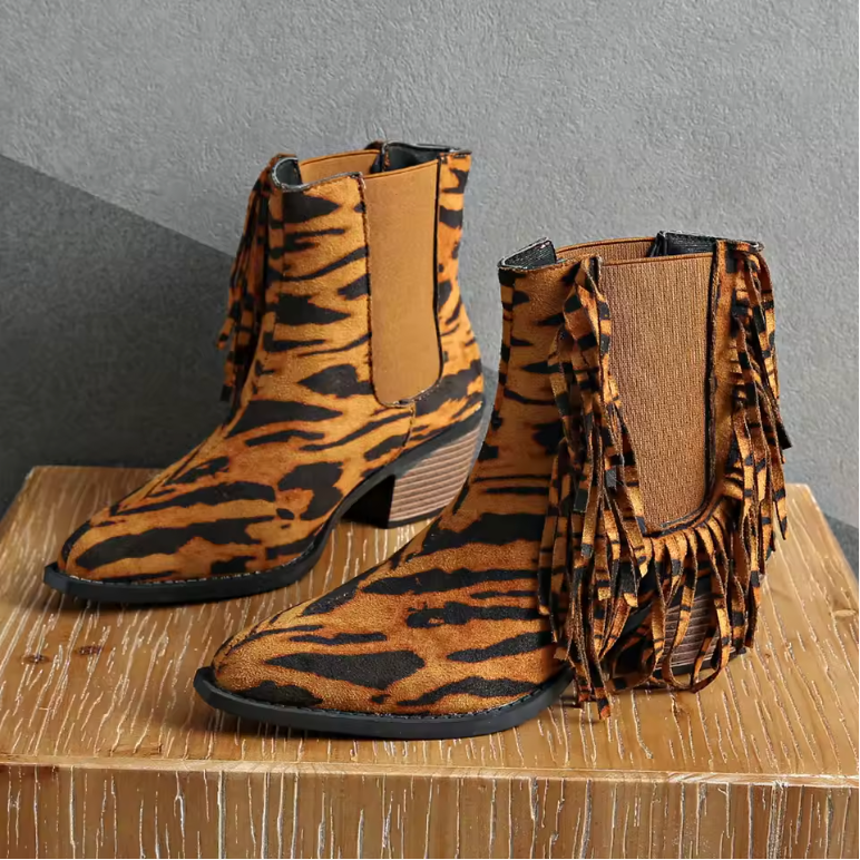 Trendy Cowboy Ankle Boots