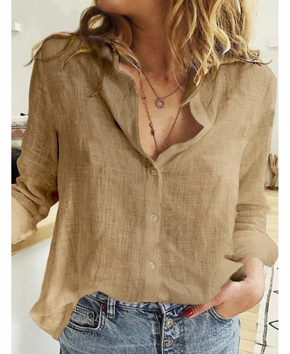 Women's Long Sleeve Blouse Soft Fabric
