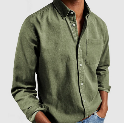 Gualtiero Men's Cotton Autumn Shirt