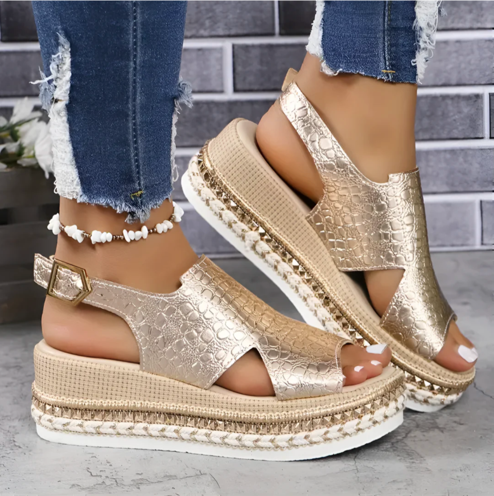 Women's Wedge Heel Sandals Comfortable Summer Fashion - VibreMode