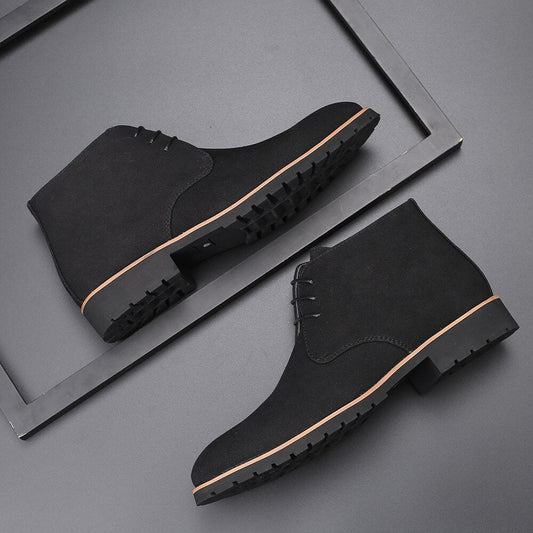 Warm Mens Waterproof Ankle Boots - VibreMode
