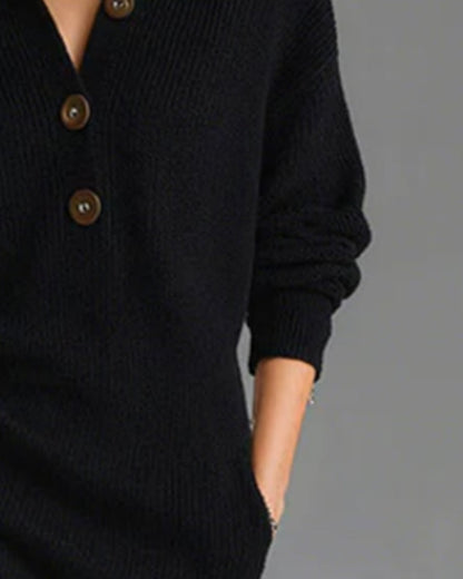 Classic Crew Neck Knit Dress