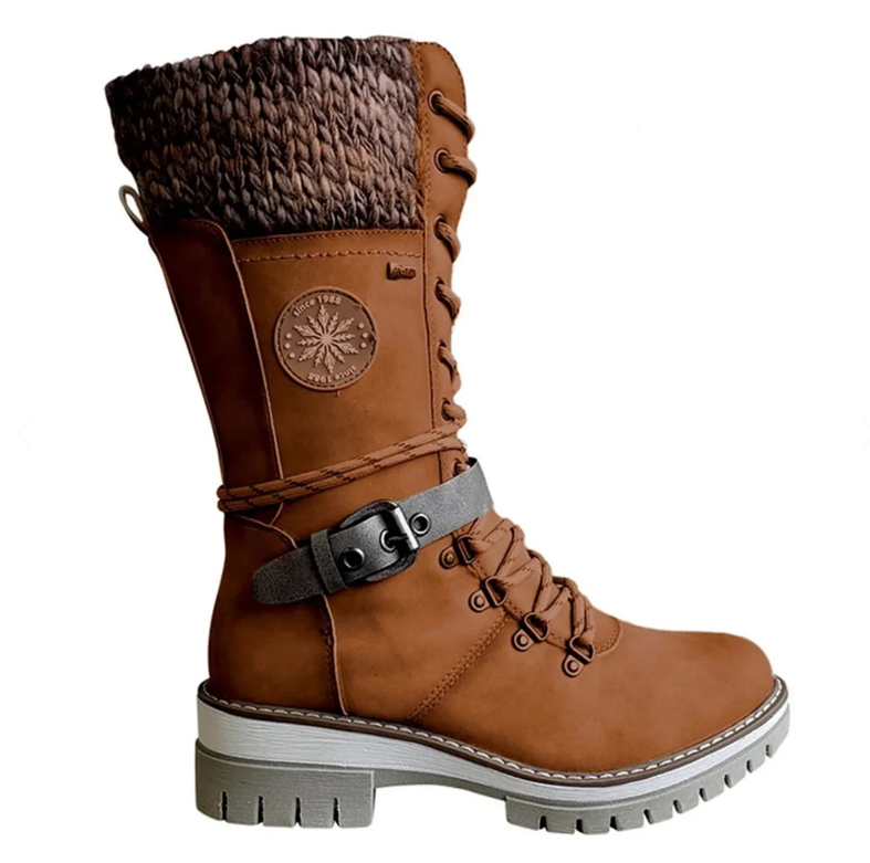 Women's Winter Boots Knitted Cuff Comfortable