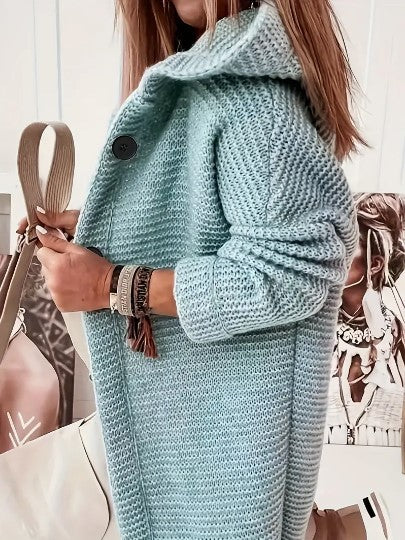 Women's Loose Hooded Cardigan Long Sleeve