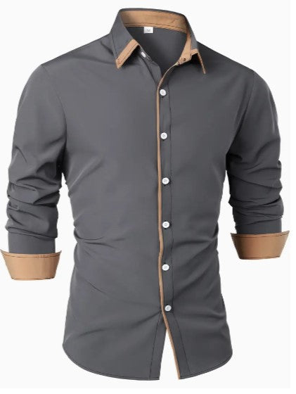 Men's Long Sleeve Casual Shirt Breathable Lightweight