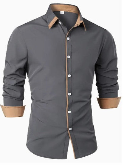 Men's Long Sleeve Casual Shirt Breathable Lightweight
