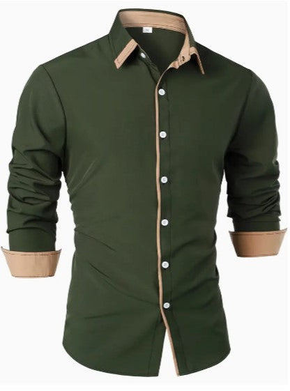 Men's Long Sleeve Casual Shirt Breathable Lightweight