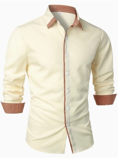 Men's Long Sleeve Casual Shirt Breathable Lightweight - VibreMode