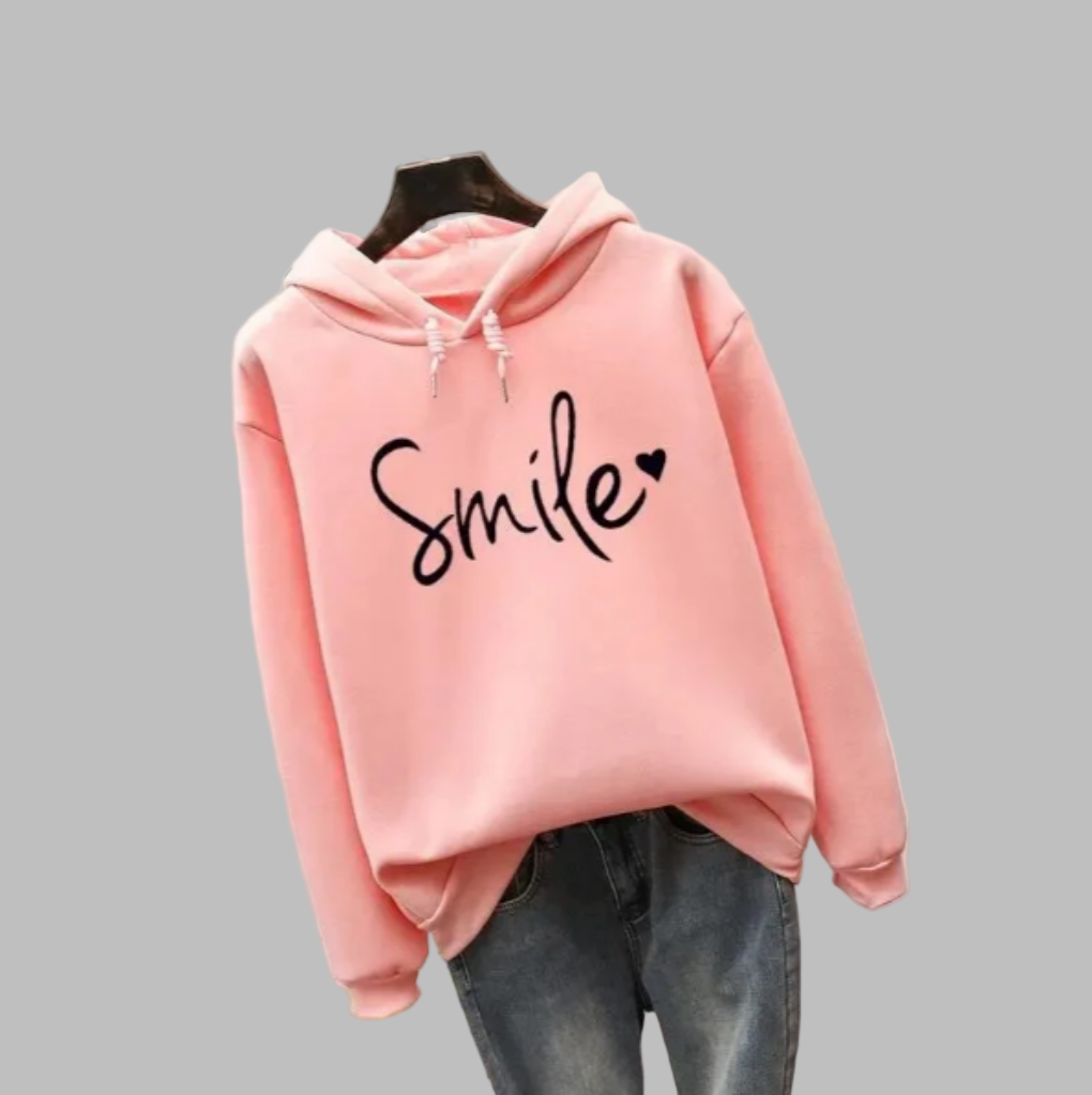 Women's Smile Graphic Hoodie
