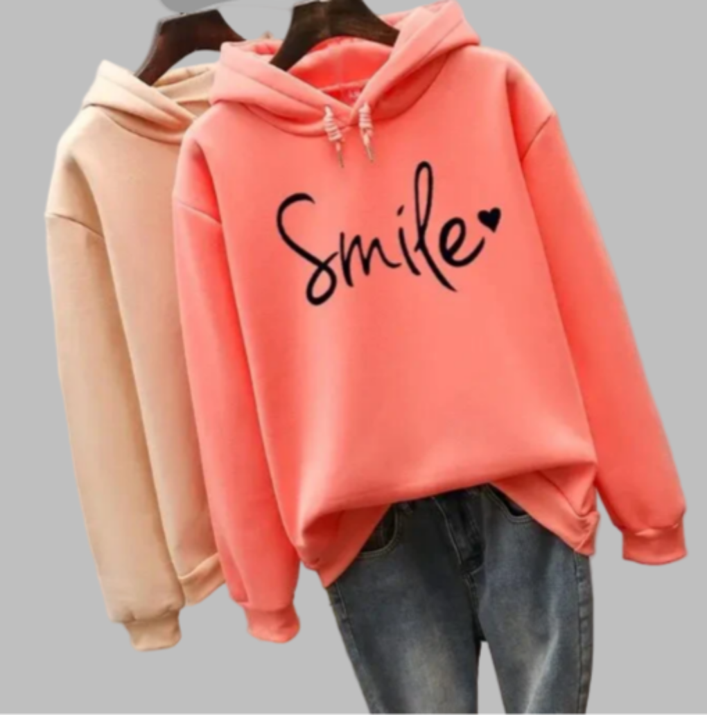 Women's Smile Graphic Hoodie
