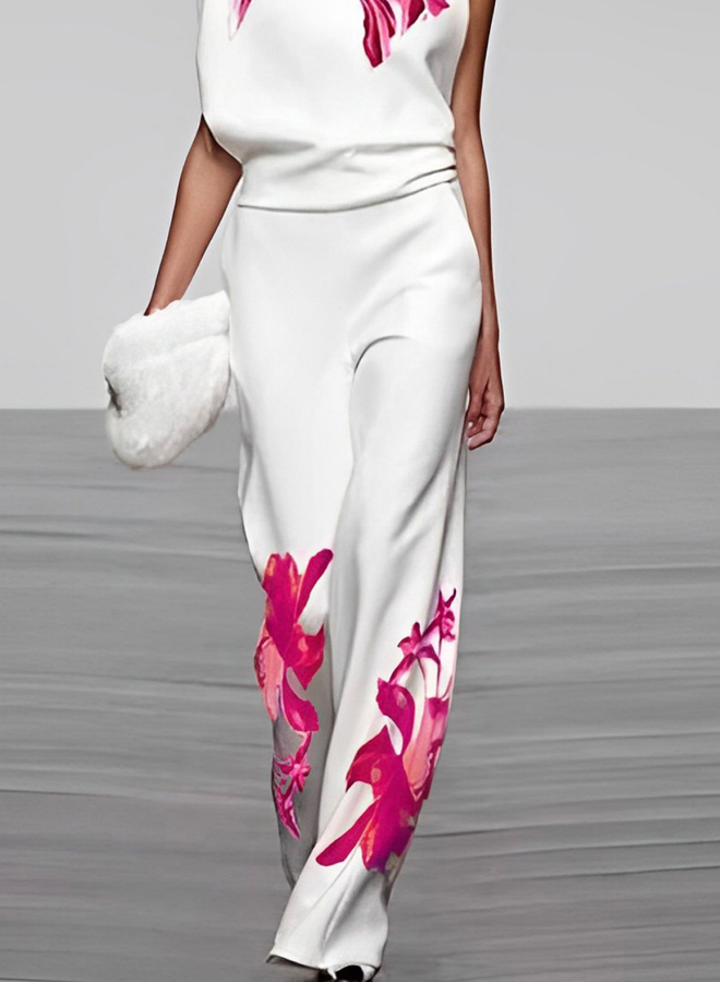 Women's 2-Piece Floral Print Dress Set