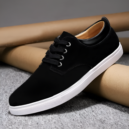 Men's Lace-Up Court Sneakers Comfortable - VibreMode