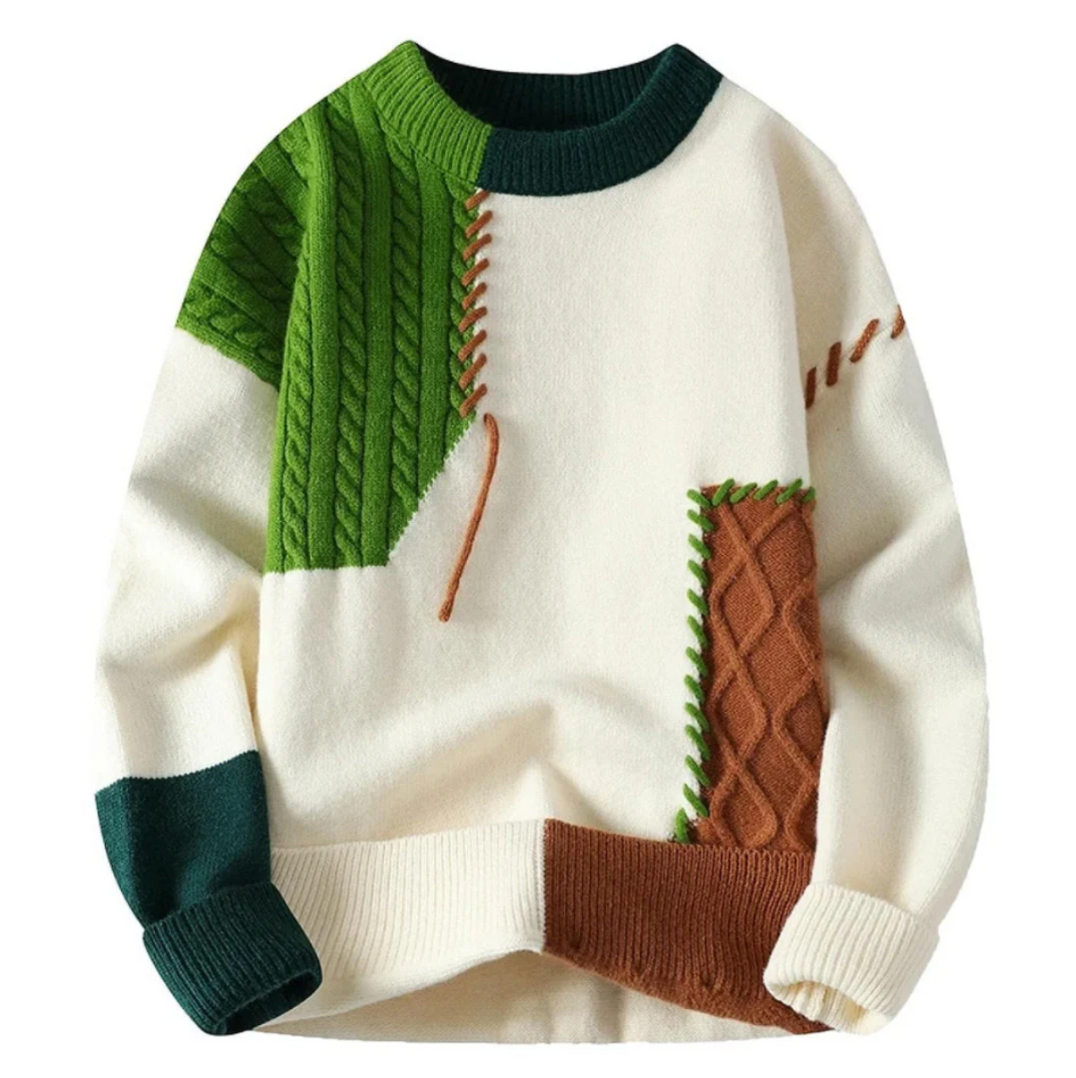 Zylo Women's Patchwork Sweater