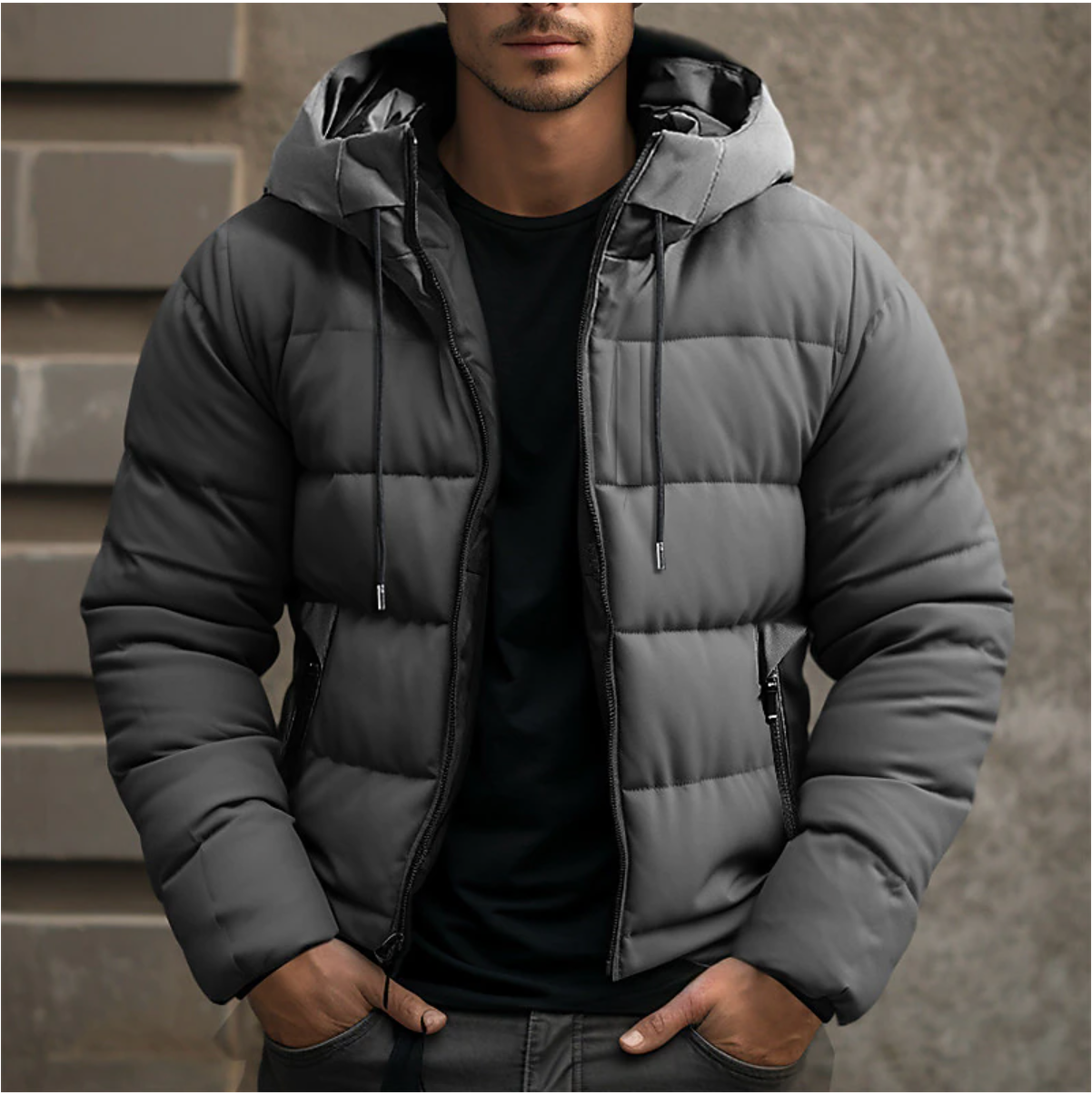 Men's Insulated Water Resistant Puffer Coat