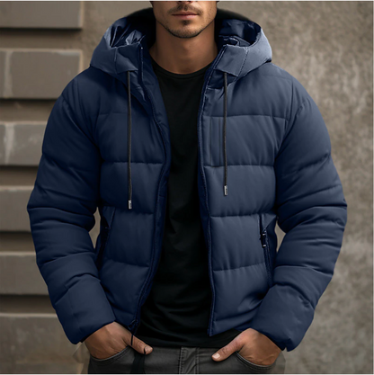 Men's Insulated Water Resistant Puffer Coat - VibreMode