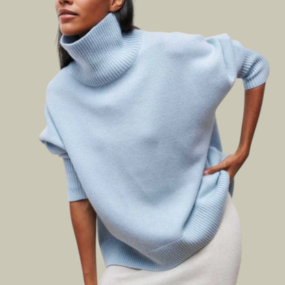 Cozy Women's Large Turtleneck Winter Sweater