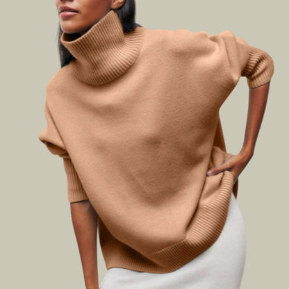 Cozy Women's Large Turtleneck Winter Sweater