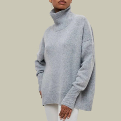 Cozy Women's Large Turtleneck Winter Sweater