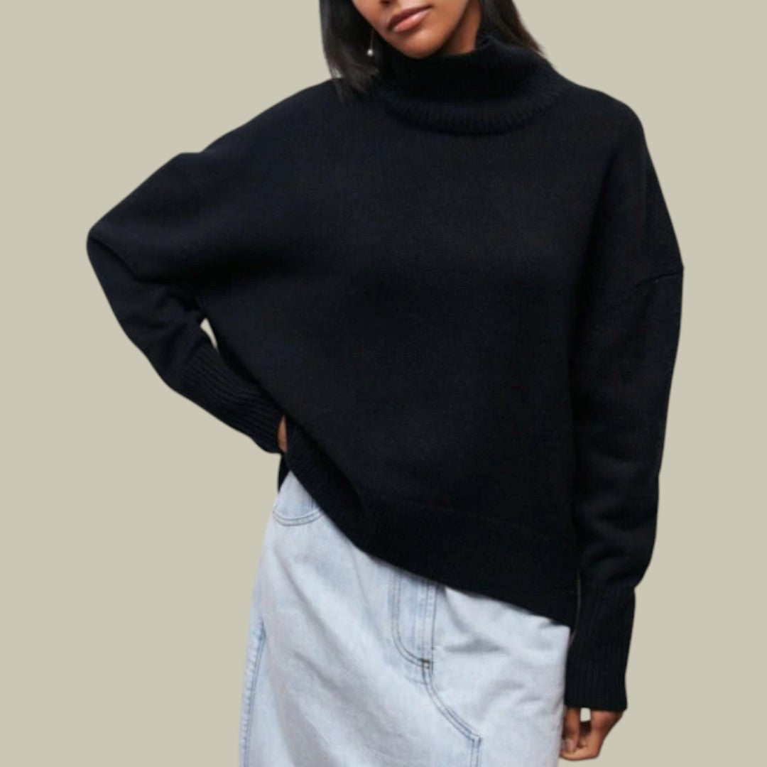 Cozy Women's Large Turtleneck Winter Sweater