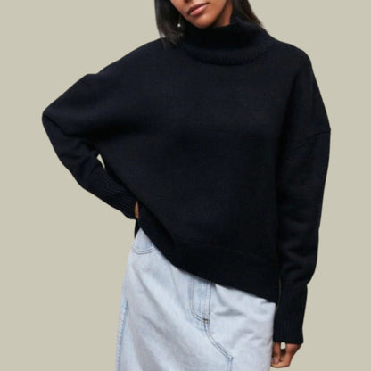 Cozy Women's Large Turtleneck Winter Sweater
