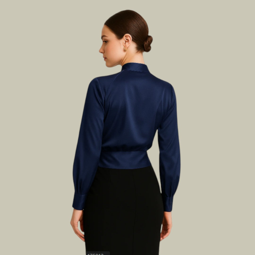 Mia | Ladies Chic V-Neck Wrap Top
