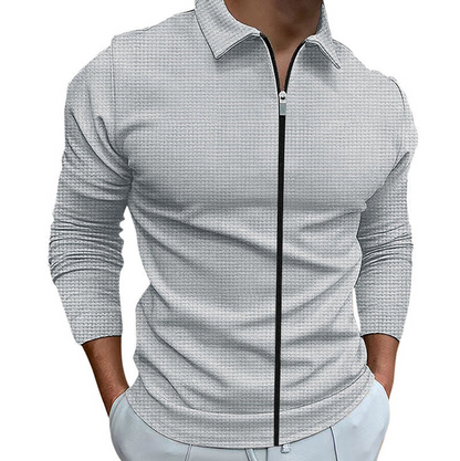 Jeremy Men's Zip-Up Shirt Comfortable