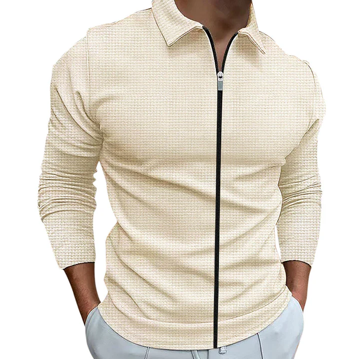 Jeremy Men's Zip-Up Shirt Comfortable