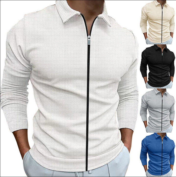 Jeremy Men's Zip-Up Shirt Comfortable