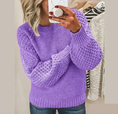 Women's Stretched Knitted Sweater - VibreMode