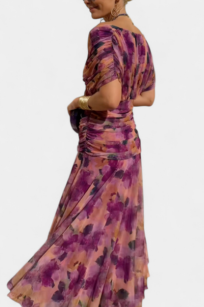Chic Womens Cold Shoulder Formal Gown