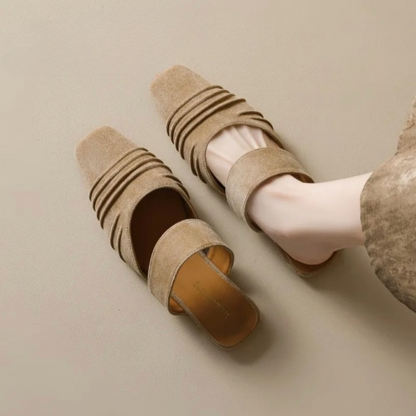 Women's Square Toe Mule Sandals