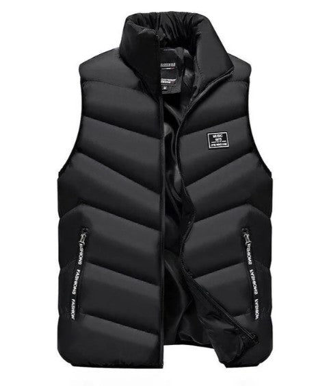 Warm Men's Quilted Puffer Vest Jacket